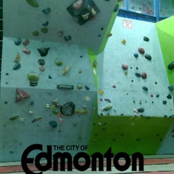 Factory Climbing - Two of the several bouldering walls.