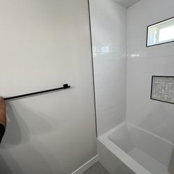 BM Pro Painting Services - Wall patched and baseboard installed
Matched everything