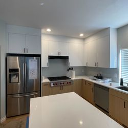Elite Kitchen & Bath - Flat style cabinets remodel