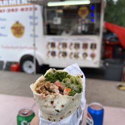 Chicken kabob wrap