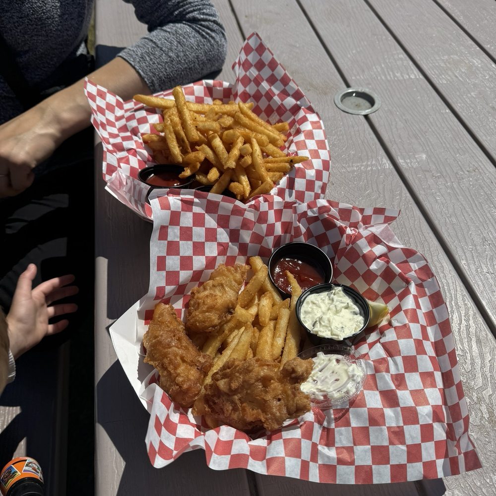 Sea Baron Fish & Chips - Cod and fries, and a large fry - Food Trucks Near Me - Garibaldi, Oregon Sea Baron Fish & Chips - Cod and fries, and a large fry - Food Trucks Near Me - Garibaldi, Oregon