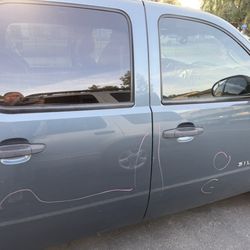 Caliber Collision - these markings were supposed to be removed before retuning my vehicle but they did not remove them as you can see