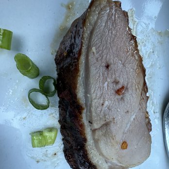 Poor Calvin's - A slice of the duck breast. The crisp skin and the tender duck was perfectly smoked. - Asian Fusion Near Me - Atlanta, Georgia Poor Calvin's - A slice of the duck breast. The crisp skin and the tender duck was perfectly smoked. - Asian Fusion Near Me - Atlanta, Georgia