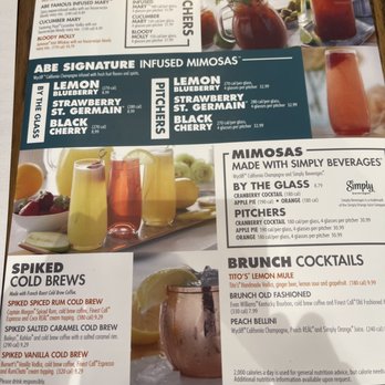 Another Broken Egg Cafe - Drinks Menu Part - American Near Me - Williamsburg, Virginia