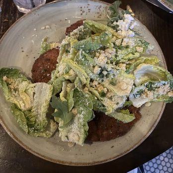 Village Social - Kitchen & Bar - Chicken Milanese Little Gem Caesar - New American Near Me - Rye, New York