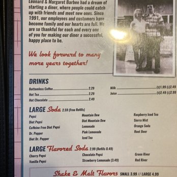 The 50's Diner - Menu page - Diners Near Me - Peoria, Illinois The 50's Diner - Menu page - Diners Near Me - Peoria, Illinois