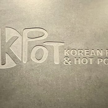 KPOT Korean BBQ & Hot Pot - Their logo Etched in stone - Korean Near Me - Wappingers Falls, New York KPOT Korean BBQ & Hot Pot - Their logo Etched in stone - Korean Near Me - Wappingers Falls, New York