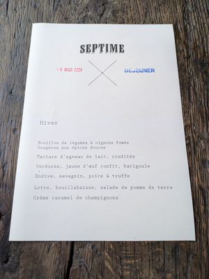 Menu photo 1 Septime Paris, 75