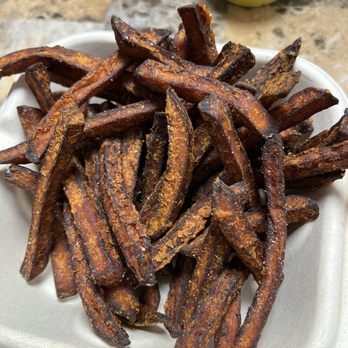 Honolulu Burger Company - Kaimuki - $7 Small portion of sweet potatoes fries, well done. Too well done - Burgers Near Me - Honolulu, Hawaii Honolulu Burger Company - Kaimuki - $7 Small portion of sweet potatoes fries, well done. Too well done - Burgers Near Me - Honolulu, Hawaii