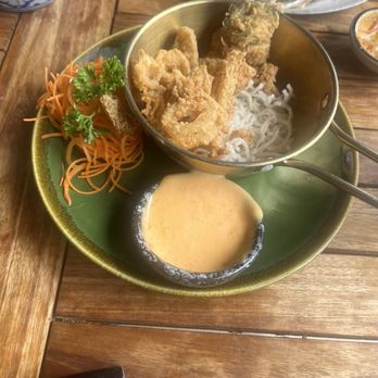 Paya Thai - Calamari and jalapeno! Yup! Get this! Lightly fried tastiness - Thai Near Me - Atlanta, Georgia