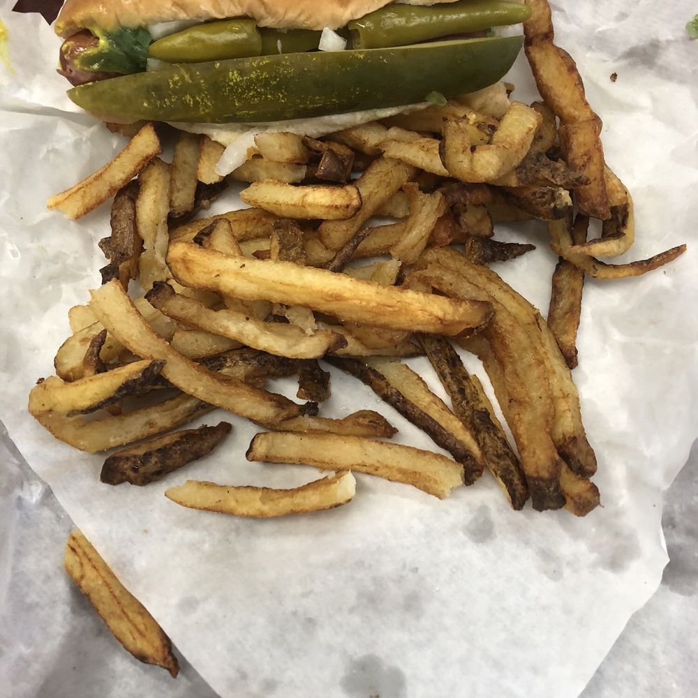 Bob-O's Hot Dogs - Hot Dog with fries - Hot Dogs Near Me - Chicago, Illinois