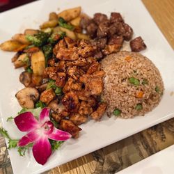 Mizu Japanese Cuisine - Hibachi Chicken & Steak Combo