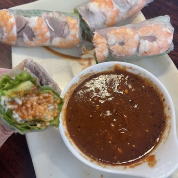 Pho City - Huge Shrimp & Pork Spring Rolls w/plenty of sauce! Yum!!! - Vietnamese Near Me - Sacramento, California Pho City - Huge Shrimp & Pork Spring Rolls w/plenty of sauce! Yum!!! - Vietnamese Near Me - Sacramento, California
