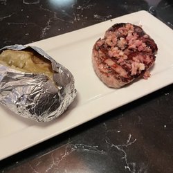 Roarin 20s - Glazed pork chop and baked potato
