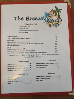 Menu photo 5 The Breeze Waterfront Cafe Gulfport, FL