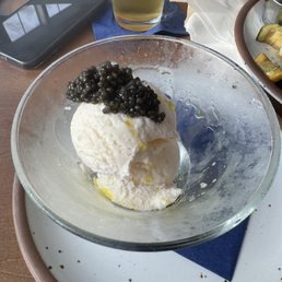 Caviar ice cream