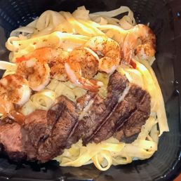 Kingsland pasta, shrimp & steak Kingsland pasta, shrimp & steak