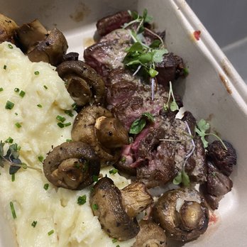 Primal Cuts - Filet mignon w/truffle butter, mushrooms and mash potatoes - Steakhouses Near Me - Stanton, California Primal Cuts - Filet mignon w/truffle butter, mushrooms and mash potatoes - Steakhouses Near Me - Stanton, California