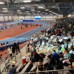 Gately Park - The stands with views of the track and field completions.