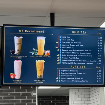 TP Tea - Menu - Bubble Tea Near Me - Arcadia, California
