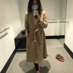 Before - same size and style, different color and length (my coat's original length hit below my knees).