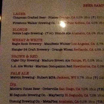 Eureka! - Beer menu - Bars Near Me - Cerritos, California