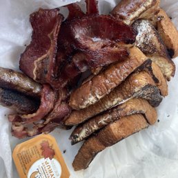 French toast+meat French toast+meat