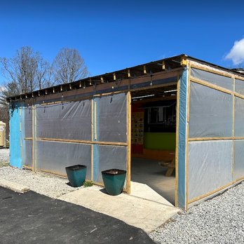 Taqueria Mexico - a building that has been covered with tarp - Food Trucks Near Me - Hendersonville, North Carolina Taqueria Mexico - a building that has been covered with tarp - Food Trucks Near Me - Hendersonville, North Carolina