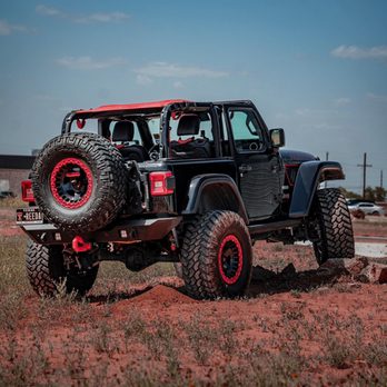 806 DC Offroad - Jeep Wrangler with Metal Cloak suspension lift and Fox Shocks - Tires Near Me - Lubbock, Texas