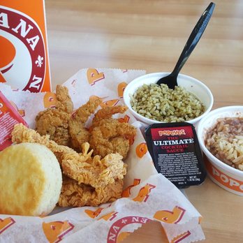 Popeyes Louisiana Kitchen - Cajun Surf & Turf with Cajun Rice and Red Beans & Rice - Fast Food Near Me - Athens, Georgia