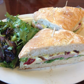Boudin SF - Ham and Brie sandwich with mixed greens - Bakeries Near Me - Costa Mesa, California
