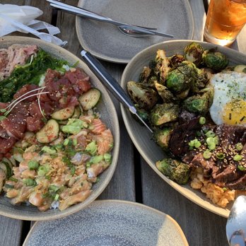 Pacific Catch - Lunch- Poke Chirashi and Korean BBQ Bowl Steak or Ribs - Seafood Near Me - Cupertino, California