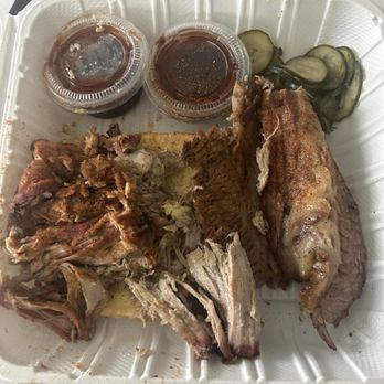 Bad Betty's Barbecue and Catering Company - Build your own platter with pulled pork. Definitely the end of the day. Dry fatty meat. Pretty disappointed for $21.00. - Barbeque Near Me - Helena, Montana Bad Betty's Barbecue and Catering Company - Build your own platter with pulled pork. Definitely the end of the day. Dry fatty meat. Pretty disappointed for $21.00. - Barbeque Near Me - Helena, Montana