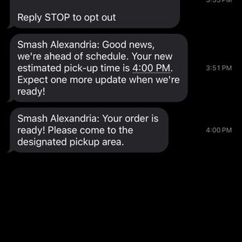 Smashburger - Don't order online unless you are not hungry. Takes way too long. No advantage, you still have to wait. - Burgers Near Me - Alexandria, Virginia Smashburger - Don't order online unless you are not hungry. Takes way too long. No advantage, you still have to wait. - Burgers Near Me - Alexandria, Virginia