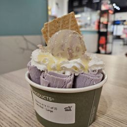 Taro Rolled Ice cream Taro Rolled Ice cream