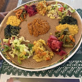 Abyssinia Restaurant  - Veggie Combo - Ethiopian Near Me - Anaheim, California