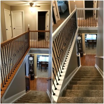 Final Touch Painting Services - Handrails and posts painted - Painters Near Me - Delaware, Ohio