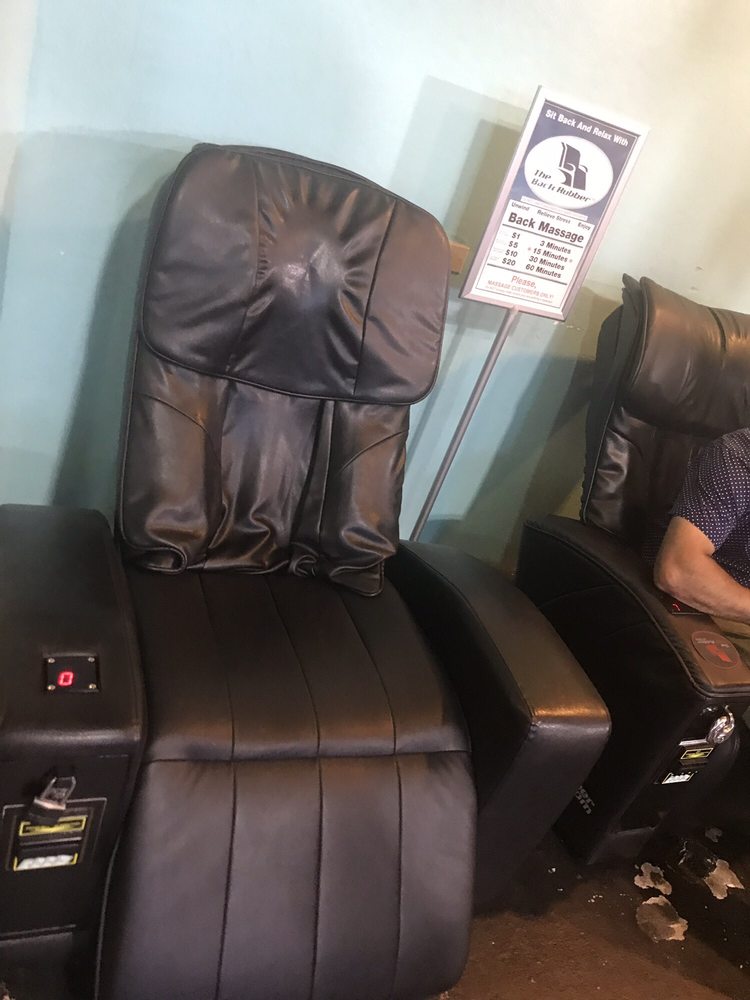 Massage chair and yes it was enjoyable. Yelp