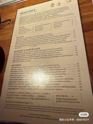Menu photo 8 Houston's Restaurant Pasadena, CA