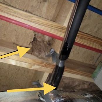 Duraclean Cleaning and Restoration - Missed other sections of insulation (and remediation behind it) after 2nd visit (this time above duct.) - Carpet Cleaning Near Me - Smyrna, Georgia Duraclean Cleaning and Restoration - Missed other sections of insulation (and remediation behind it) after 2nd visit (this time above duct.) - Carpet Cleaning Near Me - Smyrna, Georgia