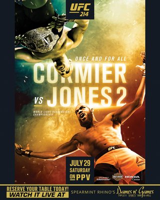 Photo of Dames n' Games - Los Angeles, CA, US. UFC 214 World Light Heavyweight Championship Cormier vs Jones 2!! Saturday, July 29th on PPV! Reserve your table today! Watch it live at