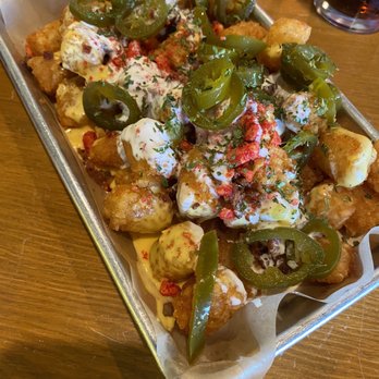 Gold Feather - Loaded Tots - Beer Bar Near Me - San Antonio, Texas