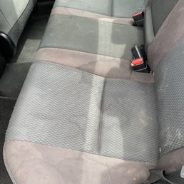 Stains on seat