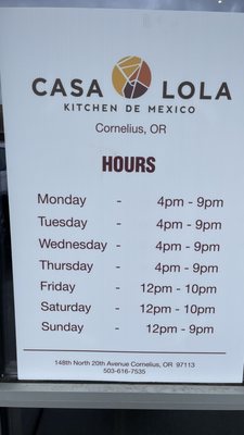 Menu photo 4 Casa Lola Kitchen de Mexico Cornelius, OR