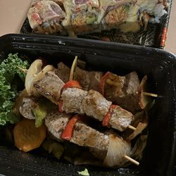 Unicorn Asian Sushi Hibachi & Bar - Beef Yakitori and Shipwreck Roll