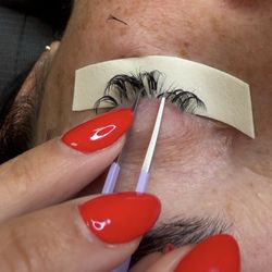 Lash & Brow Spa - 2 weeks after, going elsewhere to have this mess cleaned up!