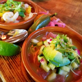 Cha Cha's Latin Kitchen - Shrimp and Ahi Tuna Aguachile ceviche!! Yum!! - Bars Near Me - Brea, California Cha Cha's Latin Kitchen - Shrimp and Ahi Tuna Aguachile ceviche!! Yum!! - Bars Near Me - Brea, California
