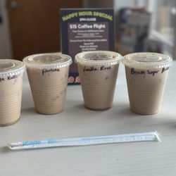 Frappe Joe Coffee Roasters - Coffee flight