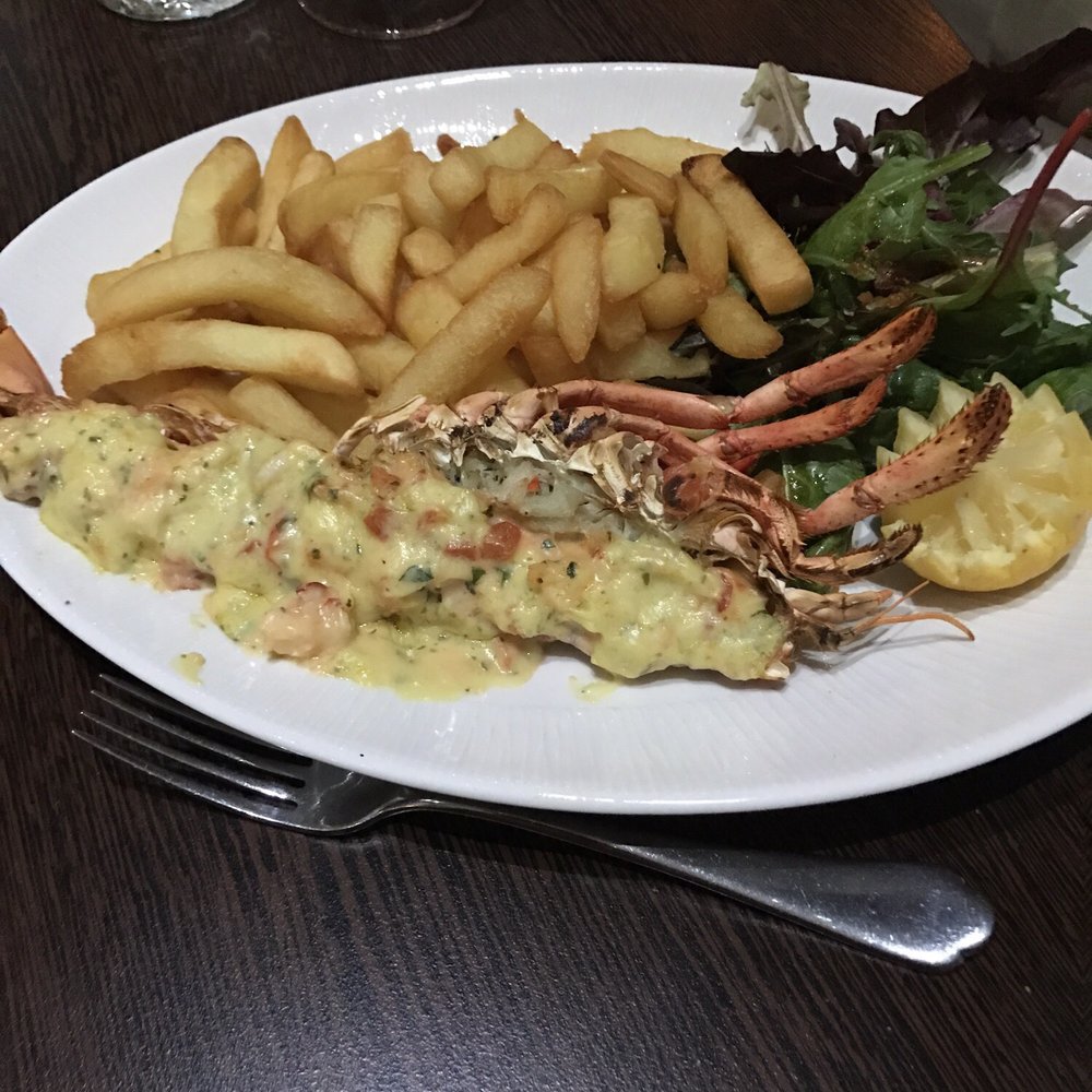 Yumn Brasserie - Lobster & chips Mains - Brasseries Near Me - Croydon, SRY