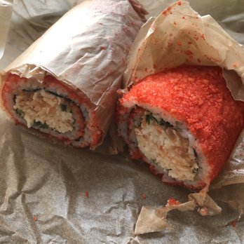 The Low-Key Poke Joint - Hot Chetto Burrito with salmon TO GO - Poke Near Me - Riverside, California The Low-Key Poke Joint - Hot Chetto Burrito with salmon TO GO - Poke Near Me - Riverside, California